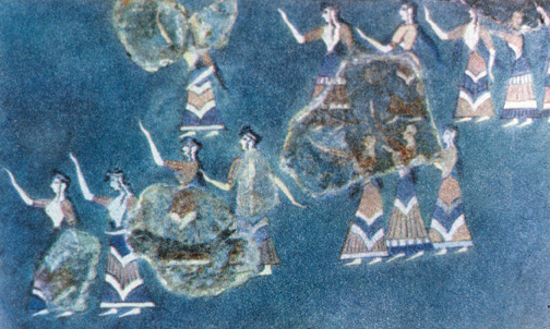group of dancing women