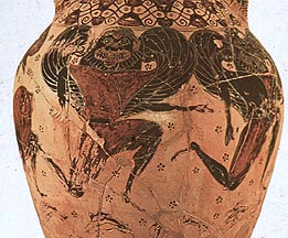 classic Gorgon on amphora