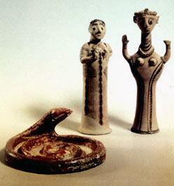 several clay figurines