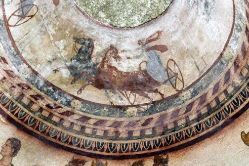 fresco painted on a domed celing