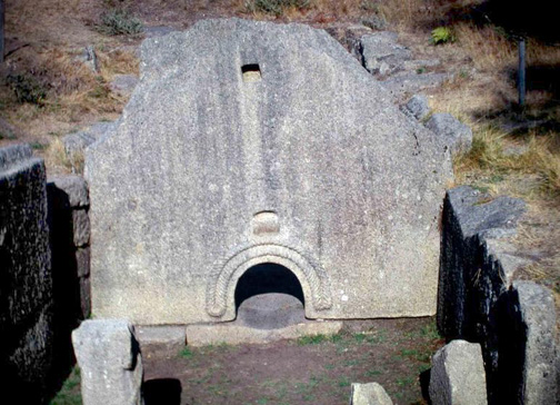 frontal view of the gateway to sweathouse