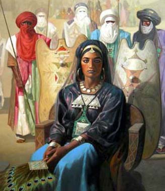 Ti-n-Hinan, ancestral founder of the Imushagh/Tuareg people of the Hoggar