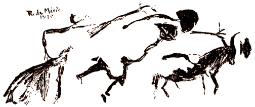 woman flying over animals