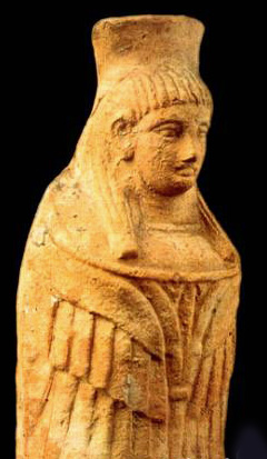 gorgeous winged-mantled goddess, from waist up